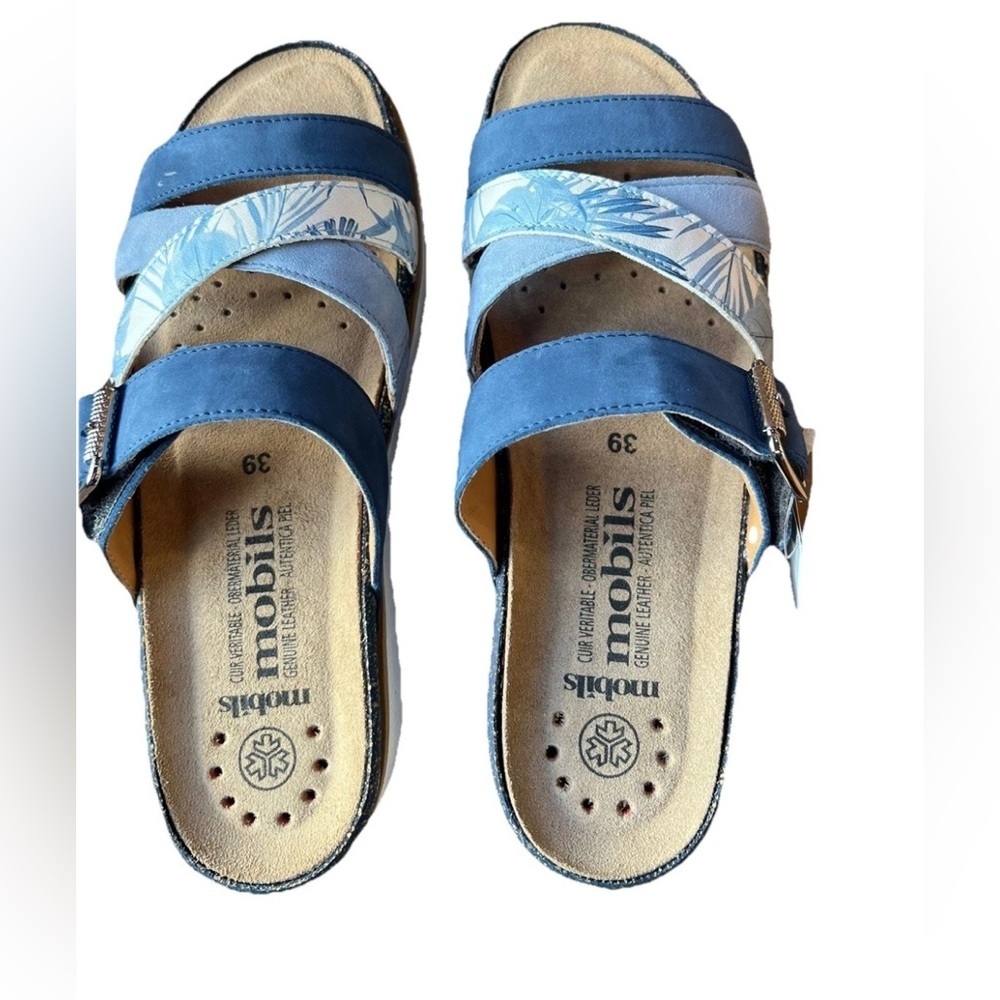 Mephisto Touria Denim Blue Bucksoft Mobils Ergonomic EU 39 US Women's 9 B - Picture 2 of 5
